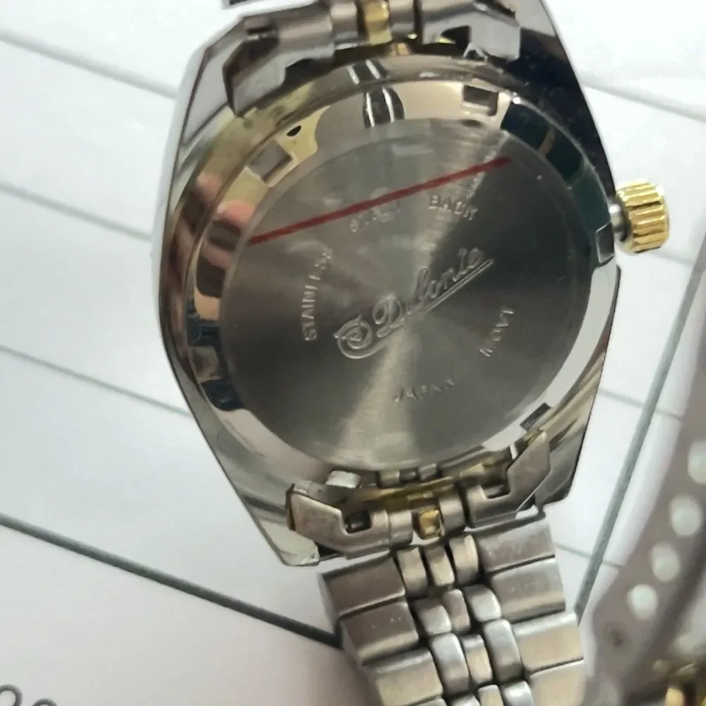Vintage Dufonte Lucien Piccard Womens Quartz Watch Gold/Silver Tone NIB w/ COA
